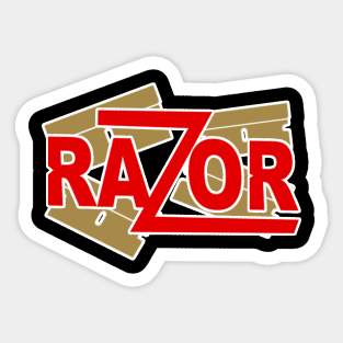 razor bad guy Sticker